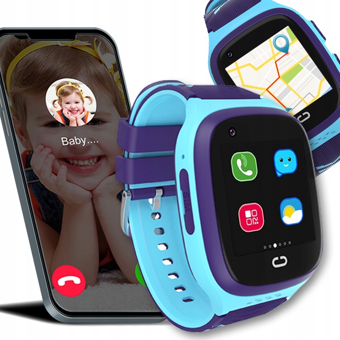 Inteligentné hodinky pre deti Ecom Store Smart Watch modré